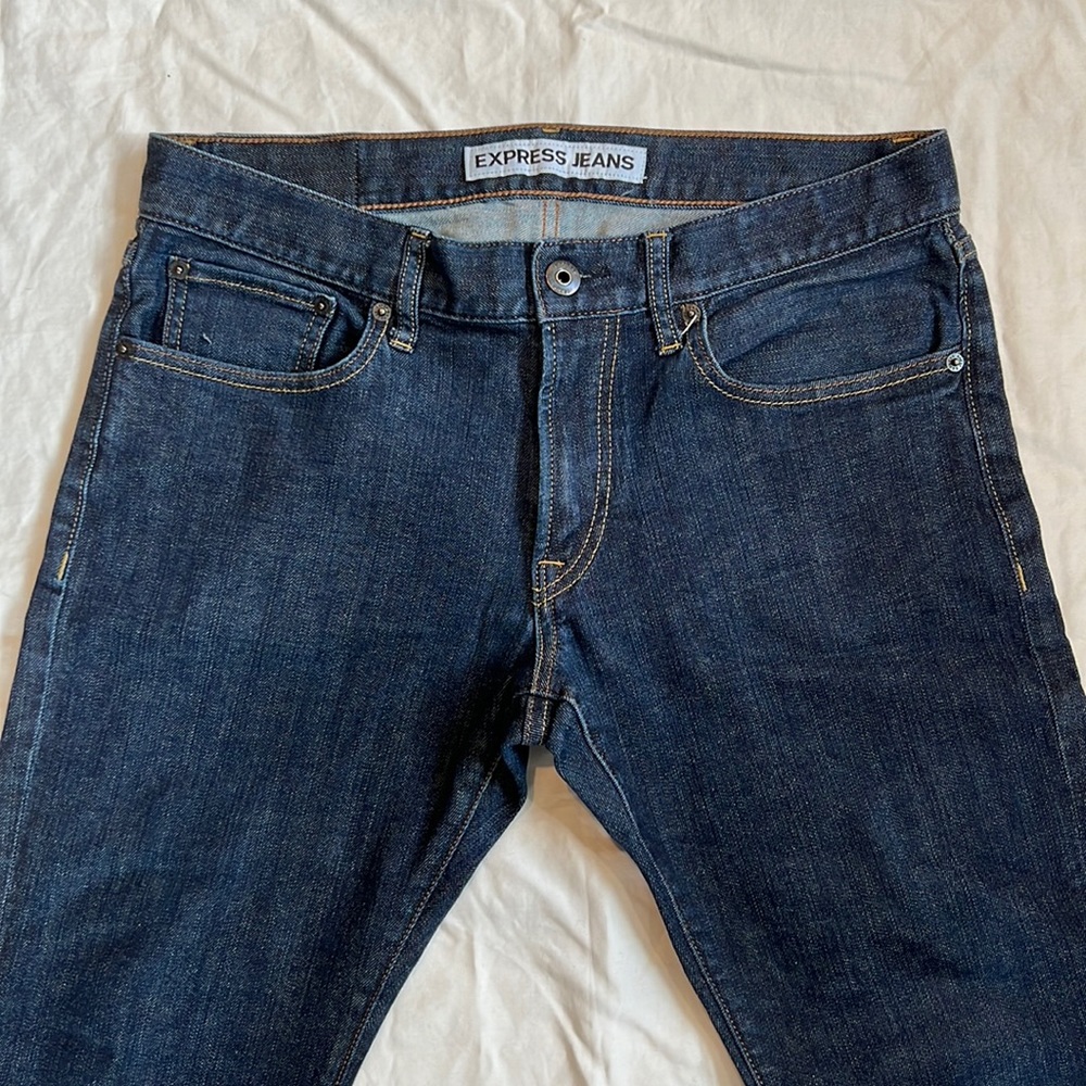 Men’s Express Jeans. Slim Fit. Straight Leg. Size 30x30.